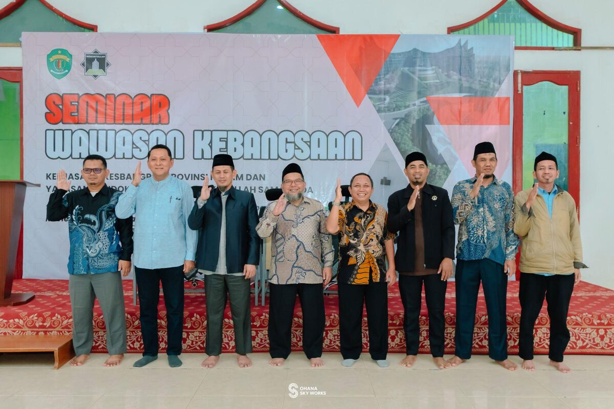 Dokumentasi Penguatan Wawasan Kebangsaan di Pondok Pesantren Hidayatullah Samarinda dengan backdrop kegiatan